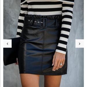 VICI faux leather skirt